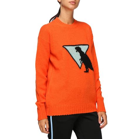 prada orange sweater|prada sweater women.